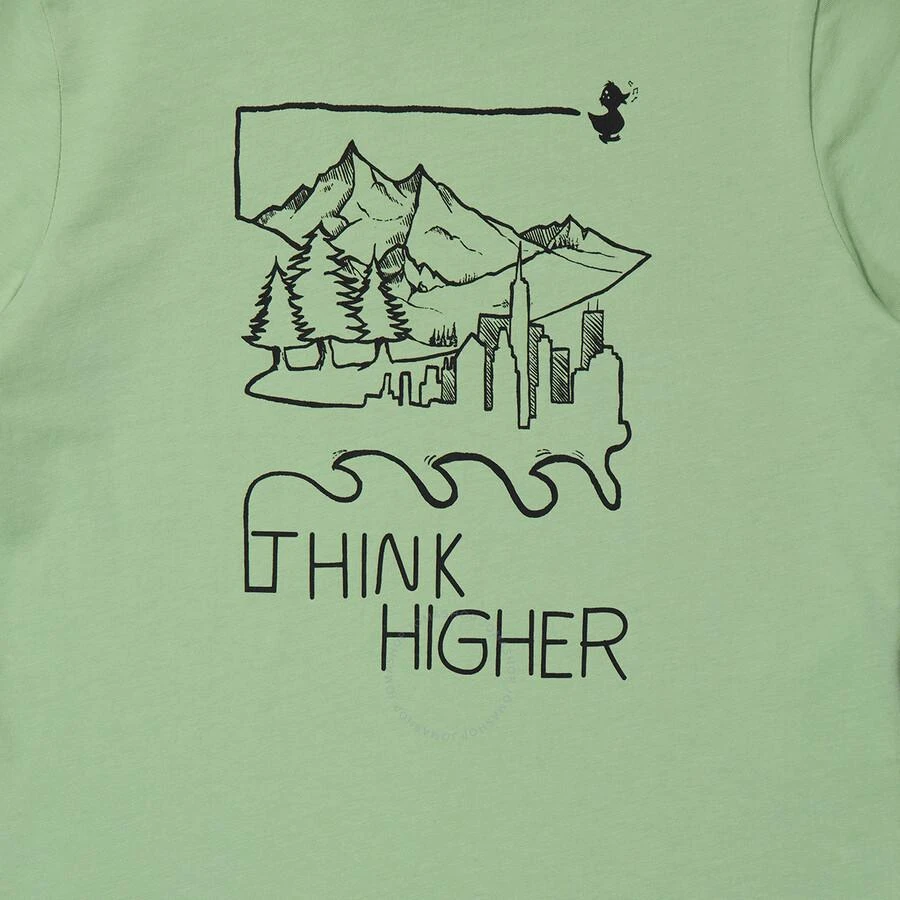 Save The Duck Kids Mint Green Think Higher Printed T-Shirt 3