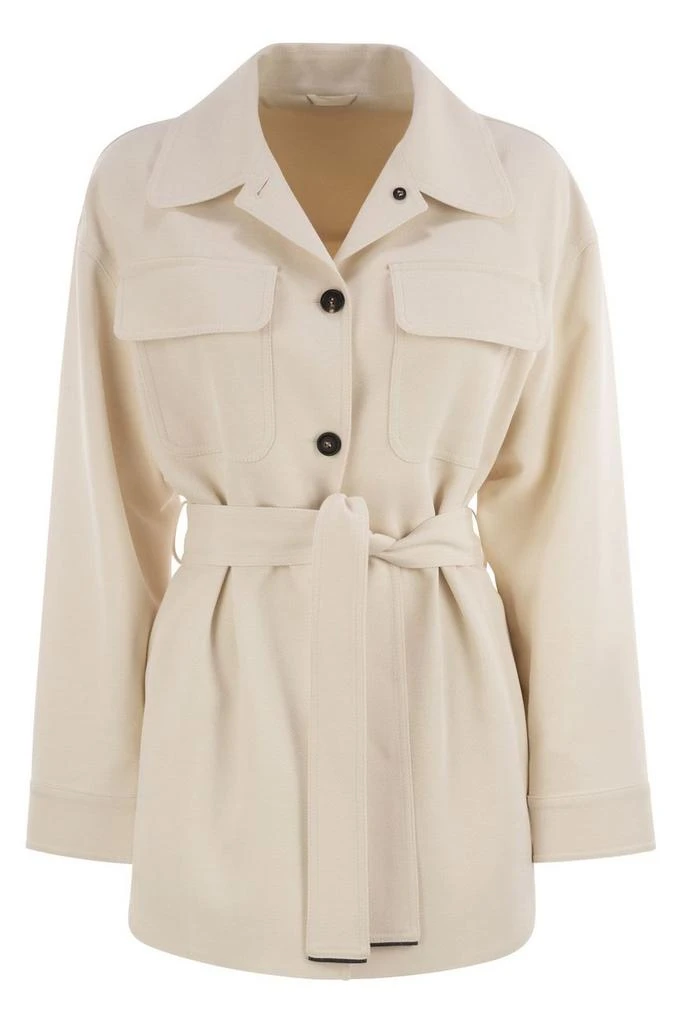 Brunello Cucinelli Brunello Cucinelli Tie-Waisted Jacket from Cettire