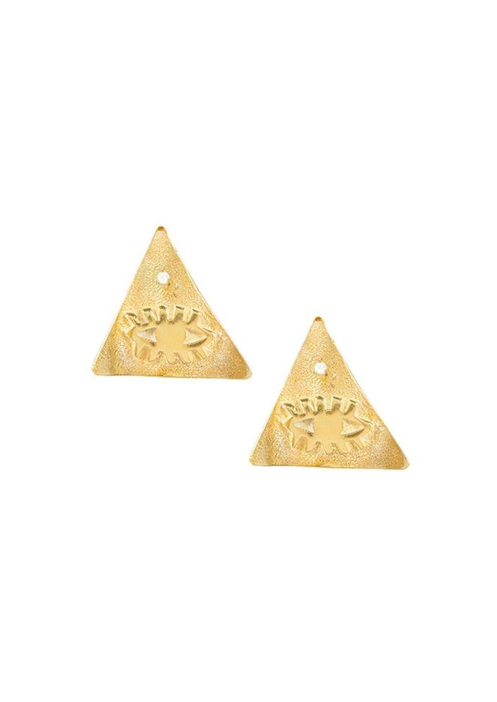Hermina Athens Hermina Athens Kressida Pyramis Large Pin Earrings Accessories 1