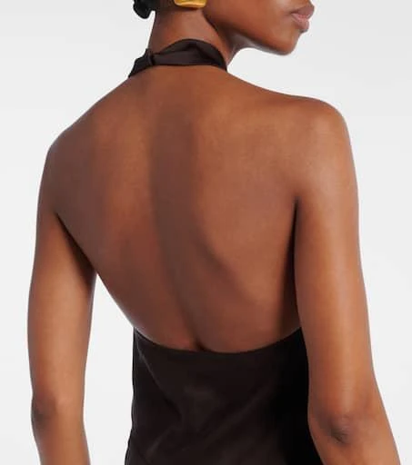 Tom Ford Cutout halterneck satin top 5