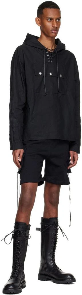 Youths in Balaclava Black Cotton Hoodie 4