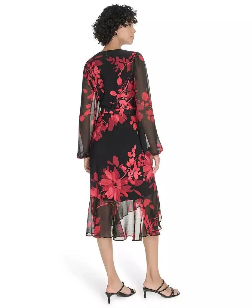Petite Long-Sleeve Chiffon Combo Midi Dress  On Sale Now with Up to 61%  Off | Discover Exclusive Deals & Savings at BeyondStyle  Authentic Tommy  Hilfiger dress|women's fashion|dresses with Limited-Time Discounts,