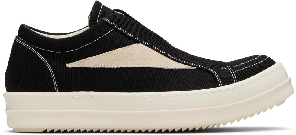 Rick Owens Black Concordians Laceless Vintage Sneaks Sneakers 1