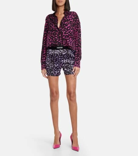 Tom Ford Leopard-print shorts 2