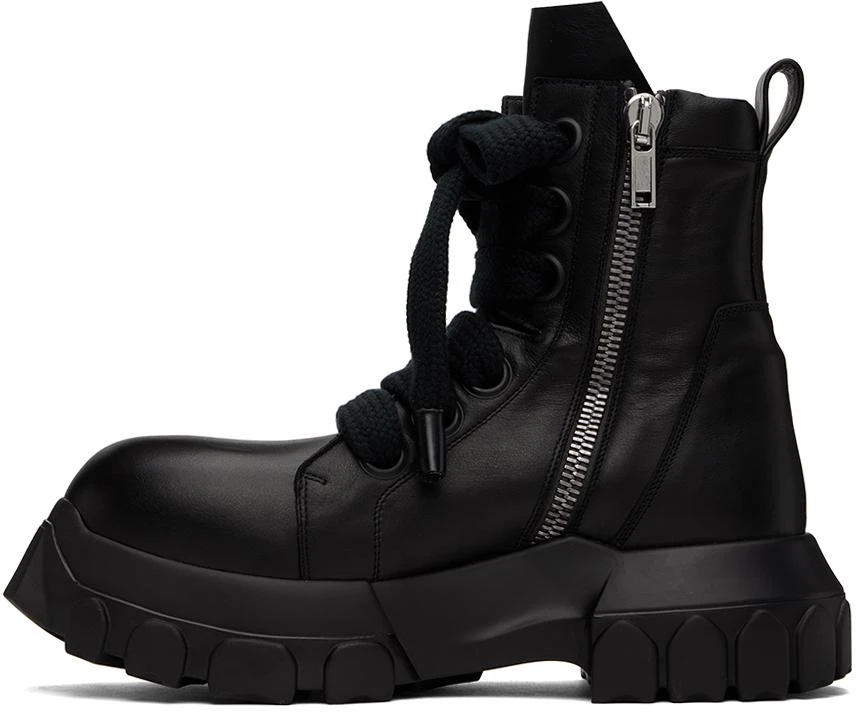 Rick Owens Black Jumbo Laced Bozo Tractor Boots IT 40 - Boots 