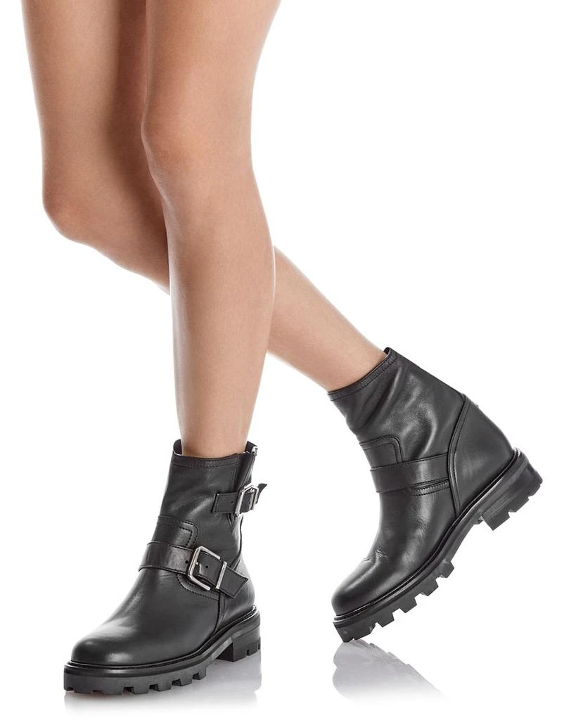 Jimmy Choo Women's Youth II Double Buckle Moto Boots 2
