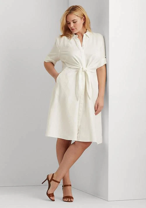 Ralph Lauren Ralph Lauren Plus Size Linen Shirt Dress 1