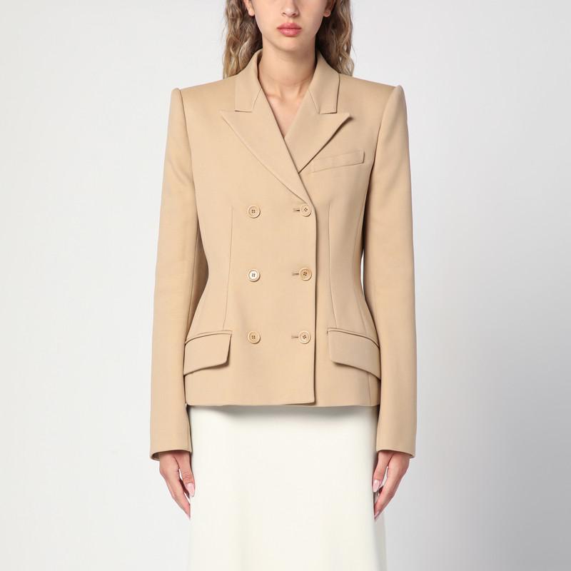 ジャケット Max Mara Beige wool and cashmere long vest Max Mara Beige wool and cashmere long vest - Jackets