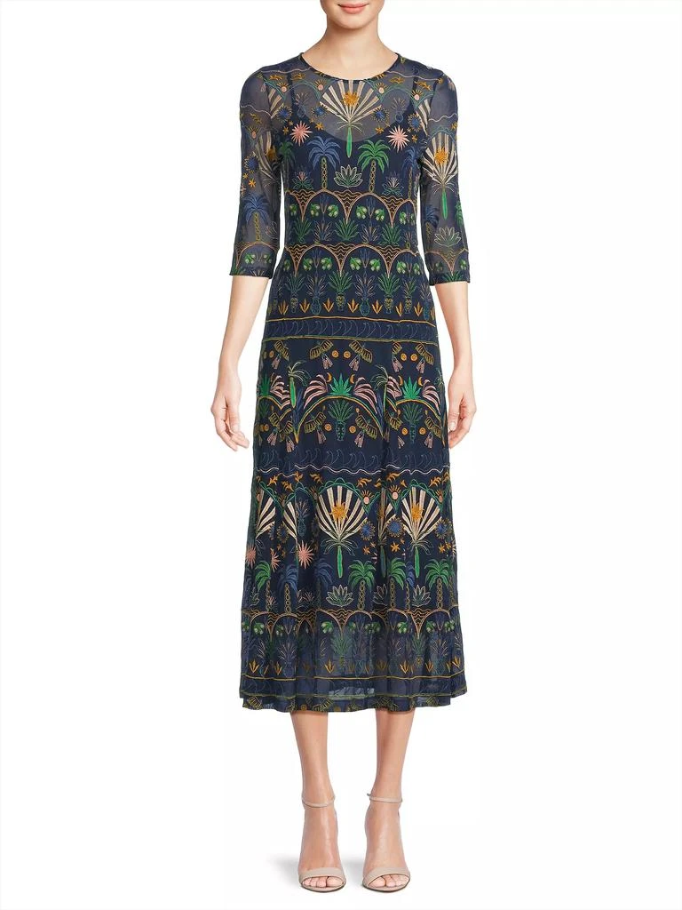 Johnny Was Nova Paneled Midi-Dress 3