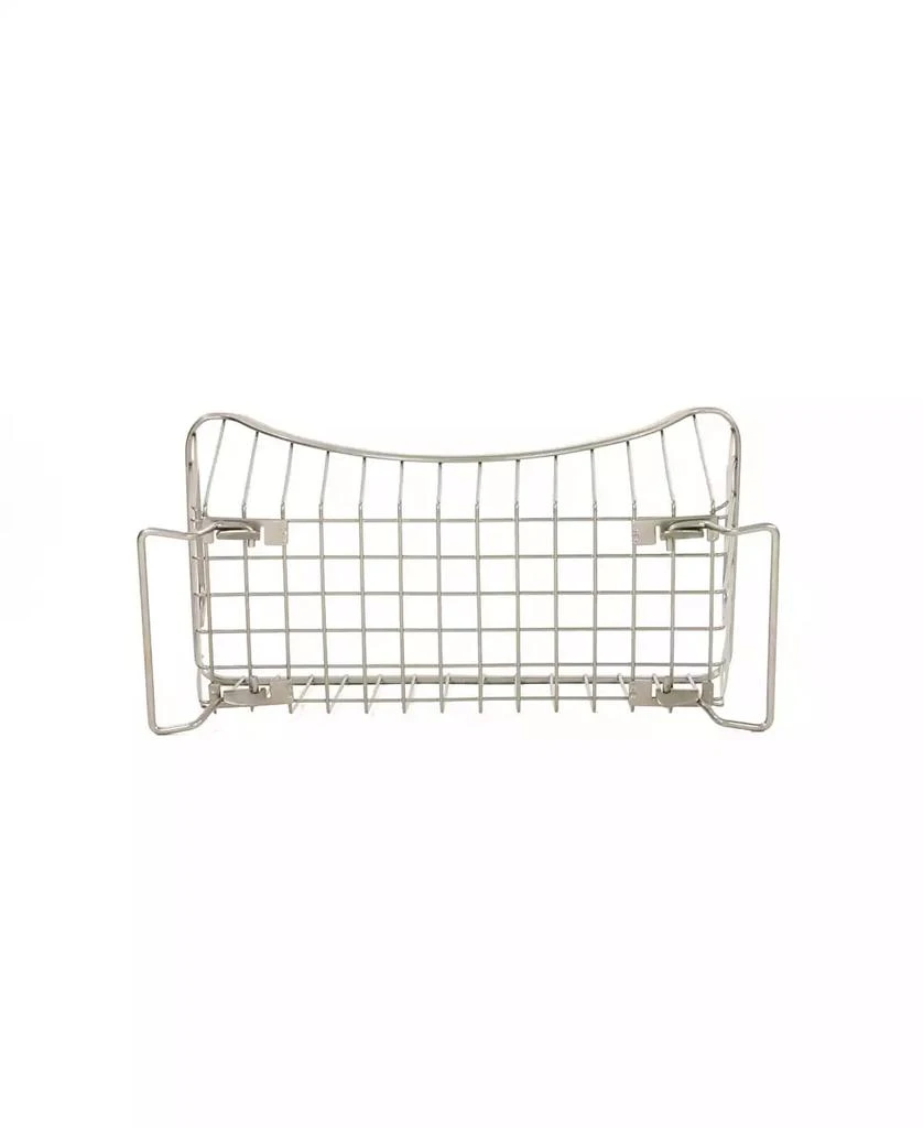 Spectrum Diversified Ashley Stackable Wire Basket with Raised Feet and Looped Handles, Small 5