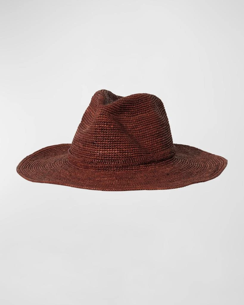 Janessa Leone Sacha Raffia Fedora 1