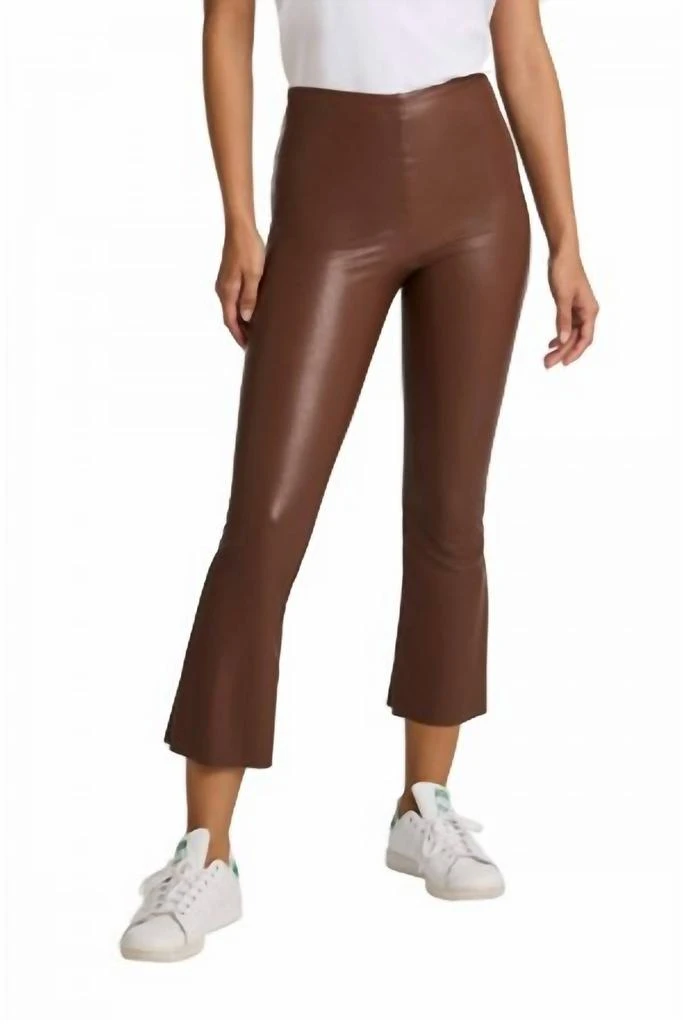 Commando Commando - Faux Leather Cropped Flare Legging