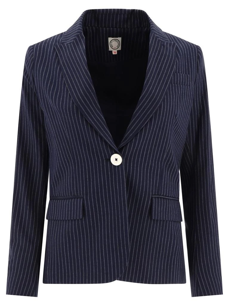 INES DE LA FRESSANGE Ines De La Fressange Pinstripe Blazer Jacket 1