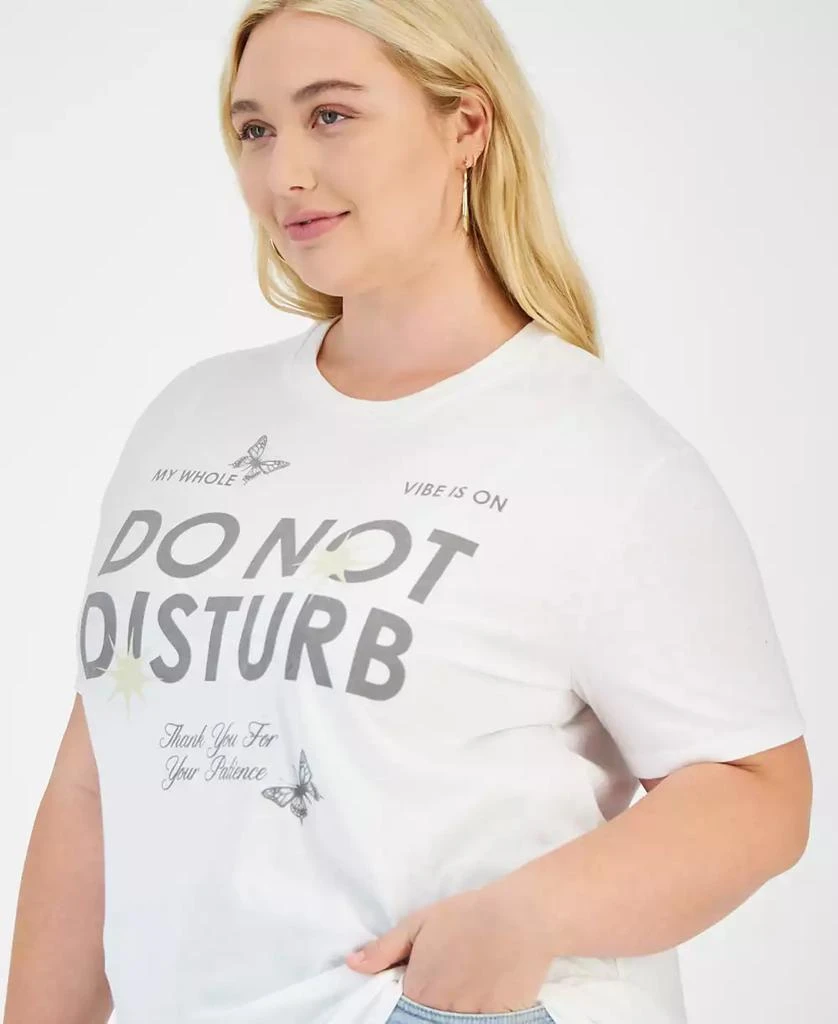 Love Tribe Trendy Plus Size Do Not Disturb Graphic T-Shirt 3