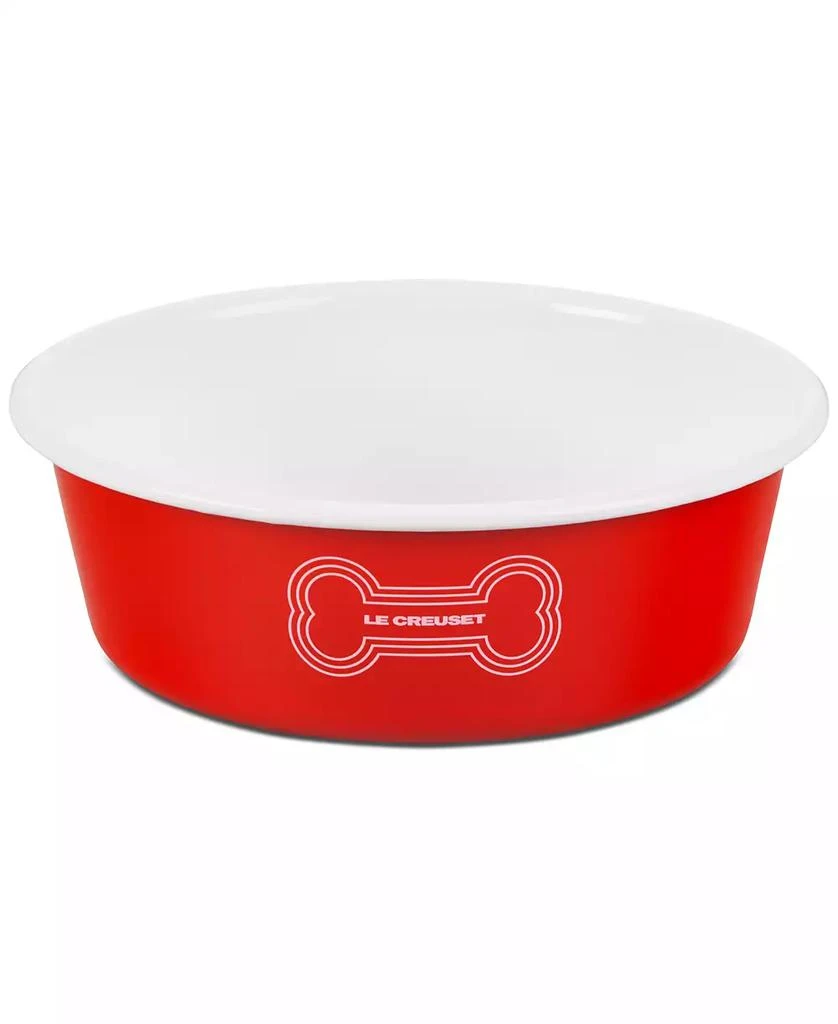 Le Creuset 6 Cup Enamel on Steel Pet Bowl with Skid Resistant Base 2