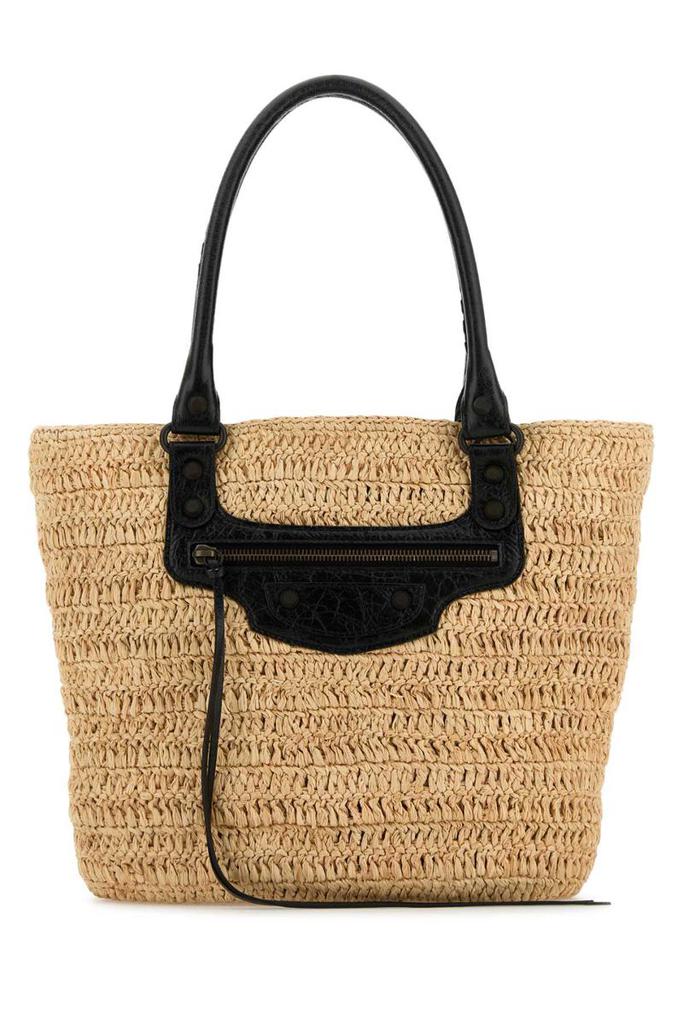 BALENCIAGA Le Cagole raffia bag cityシティ BALENCIAGA LE CAGOLE SMALL PANIER TOTE BAG – Caroline's