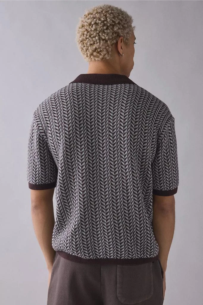 Urban Outfitters UO Skylor Herringbone Short Sleeve Sweater 2