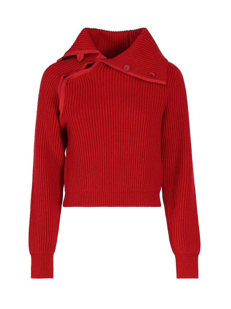 Jacquemus Jacquemus Asymmetric Mock-Neck Sweater 1