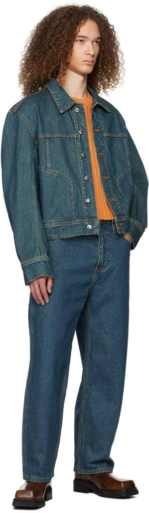 Eckhaus Latta Blue EL Denim Jacket 4