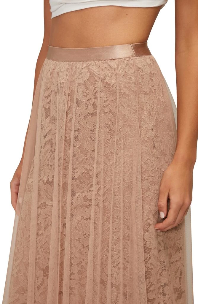Wildfox Pleated Tulle Midi Skirt 3
