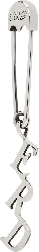 Enfants Riches Deprimes Silver ERD Charm Safety Pin Single Earring 2