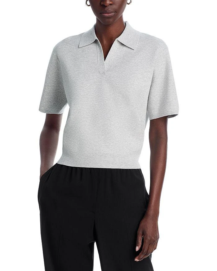 Theory Oversized Short Sleeve Polo Sweater