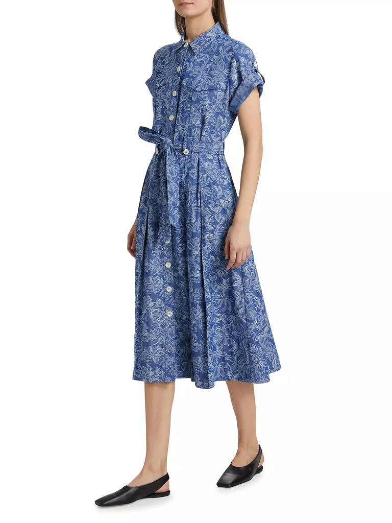 Derek Lam Gaelle Floral Belted Utility Dress 4