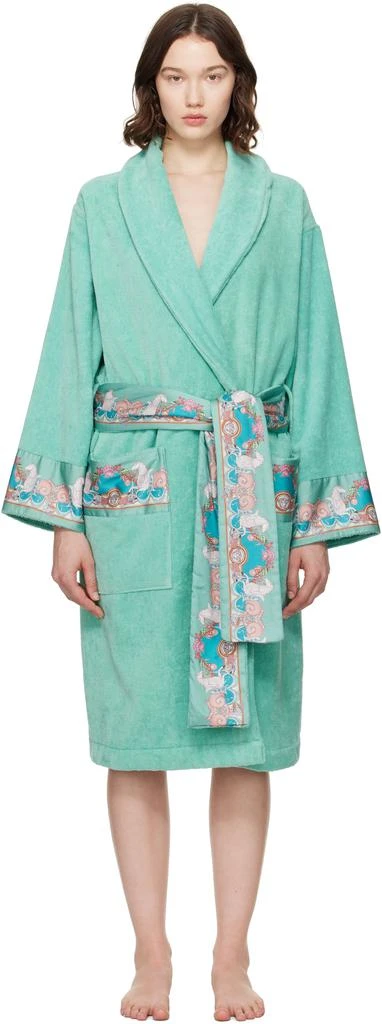 Versace Blue Coral Theatre Bathrobe