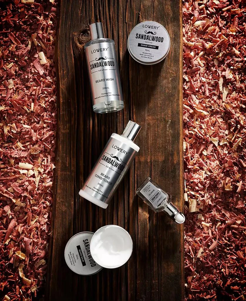 Lovery Men
s 10-Pc. Sandalwood Beard Grooming Gift Set 4