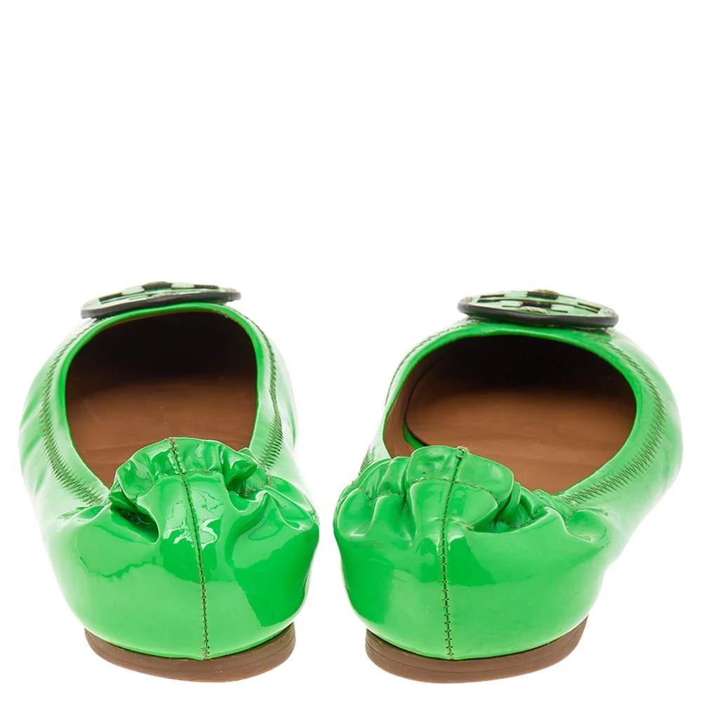 Tory Burch Tory Burch Green Patent Leather Ballet Flats Size 37 5