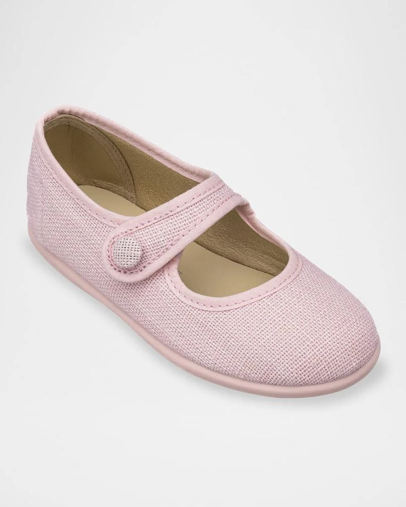 Elephantito Girl
s Linen Mary Jane Flats, Baby/Toddler/Kids