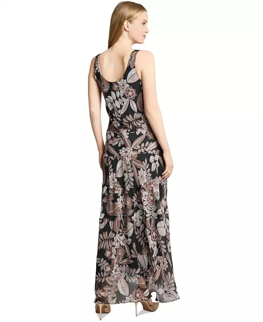 JONES NEW YORK Petite Printed Scoop-Neck Tiered Dress 3
