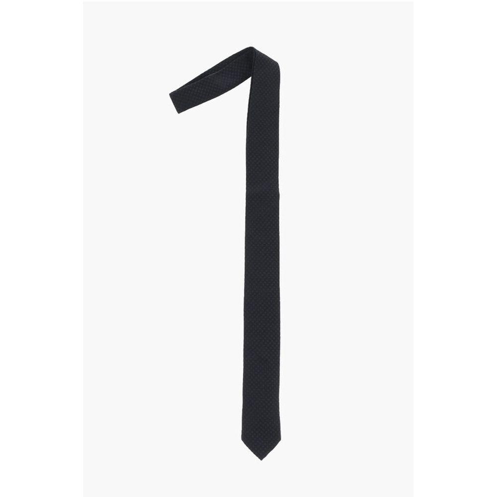 Neil Barrett Embroide Silk Skinny Men's Tie