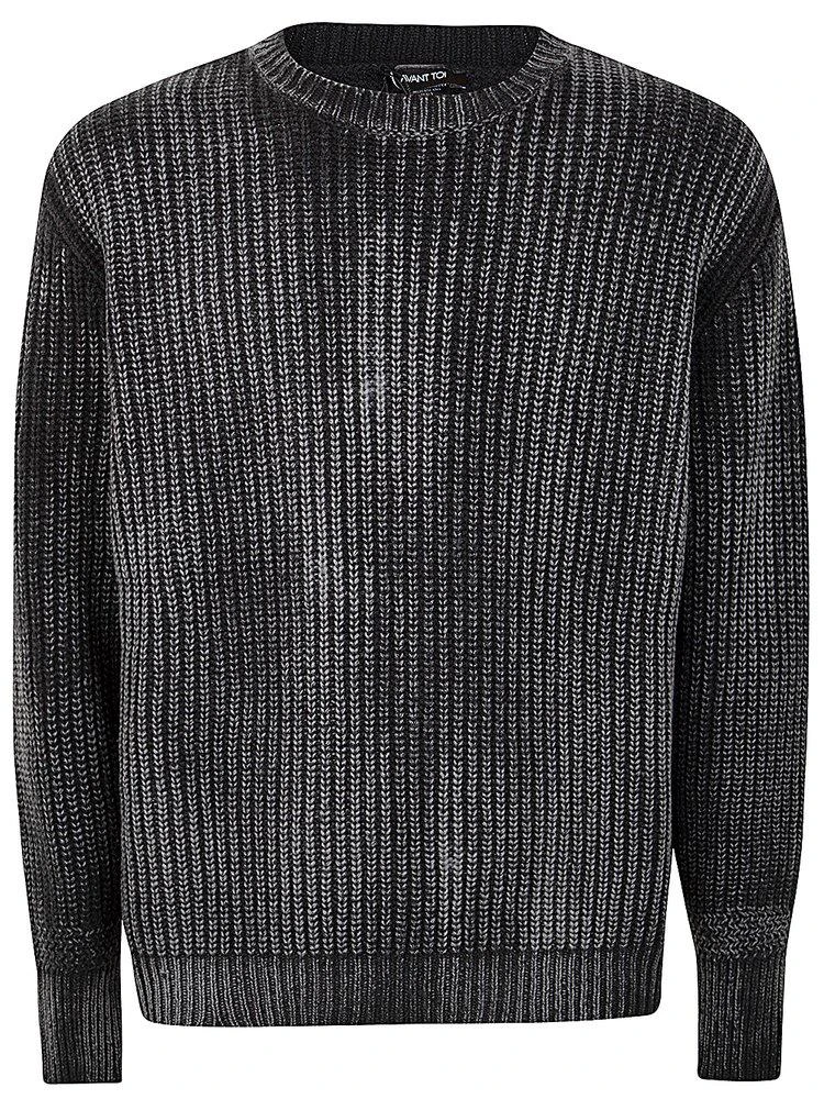 AVANT TOI Avant Toi Chunky-Knit Distressed Jumper 1