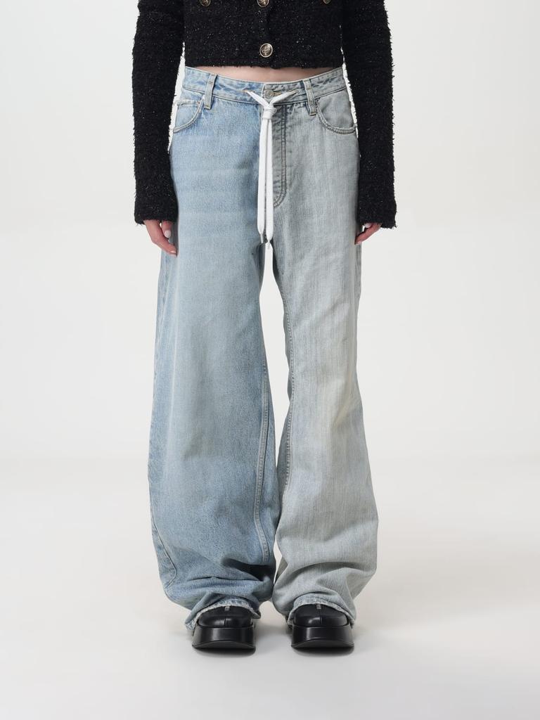 【送料&関税込】Balenciaga Five Pocket Jeans With Ripped Hem Balenciaga White Five Pocket Jeans With Ripped Hem In Cotton