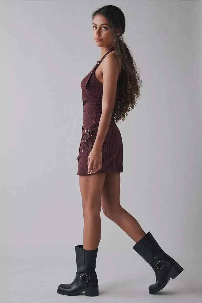 The Ragged Priest The Ragged Priest Bobbi Pinstripe Asymmetric Mini Dress 3