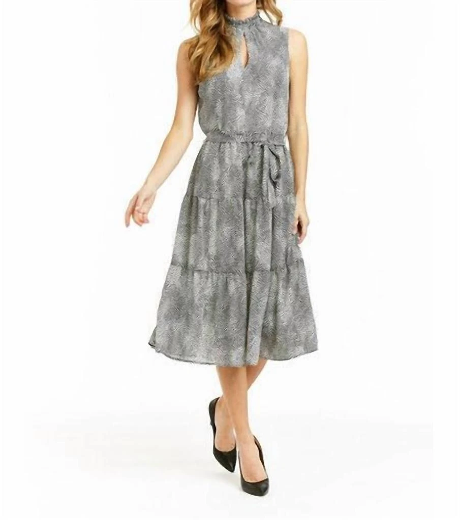 Drew Drew - Tiger Crepe Samantha Dress 1