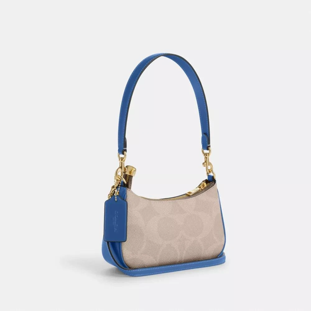 Coach Teri Mini Crossbody Bag In Signature Canvas With Coach Graphic 4