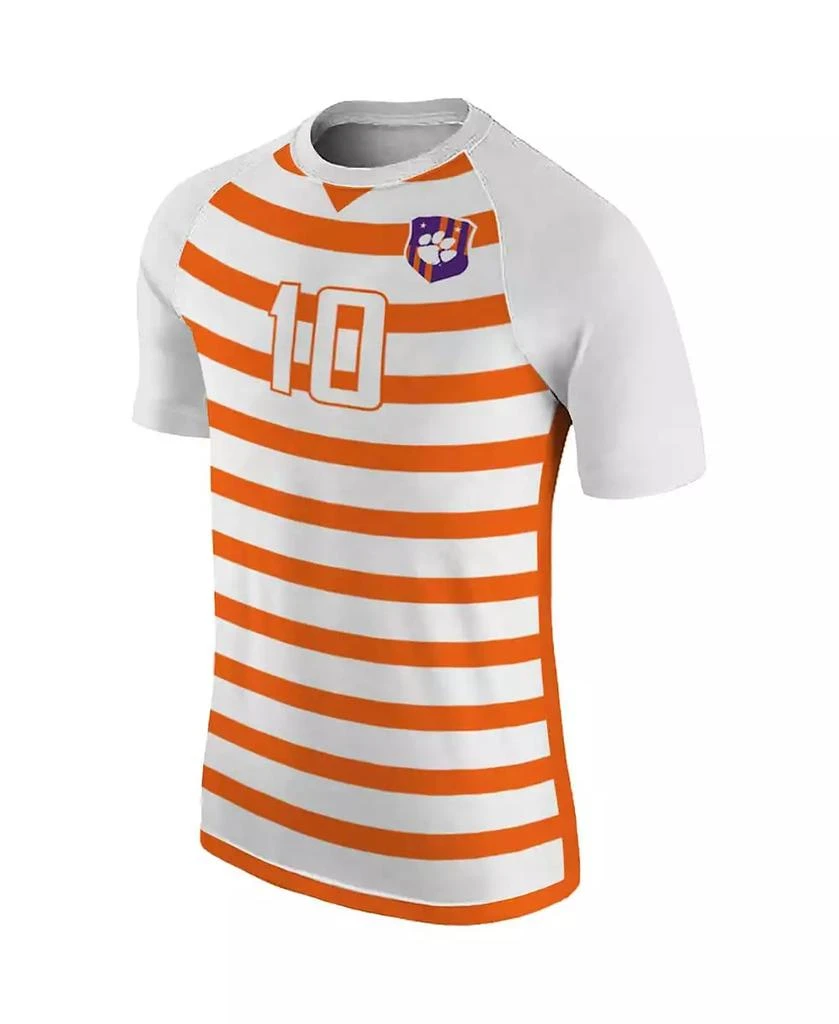 The Original Retro Brand Men's Number 10 White Clemson Tigers Soccer Jersey 3