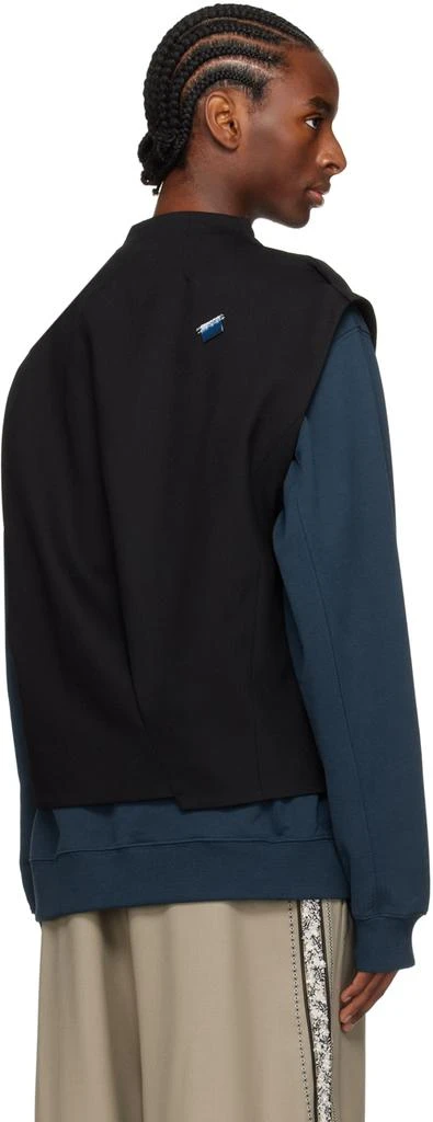 ADER error Black Funnel Neck Vest 3