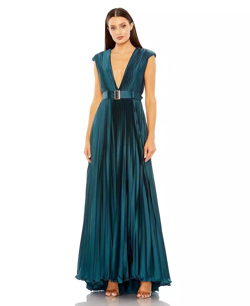 green emerald velvet dress Green Strapless High Low Dress