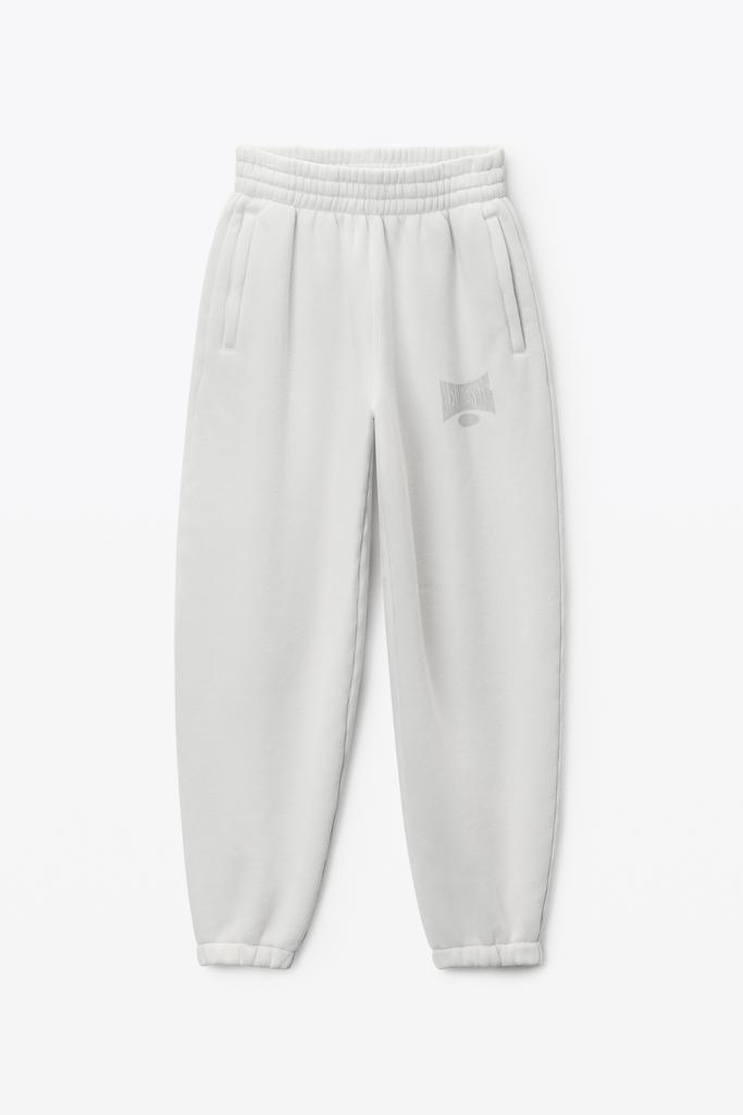 Alexander Wang PUFF LOGO SWEATPANT IN STRUCTURED TERRY