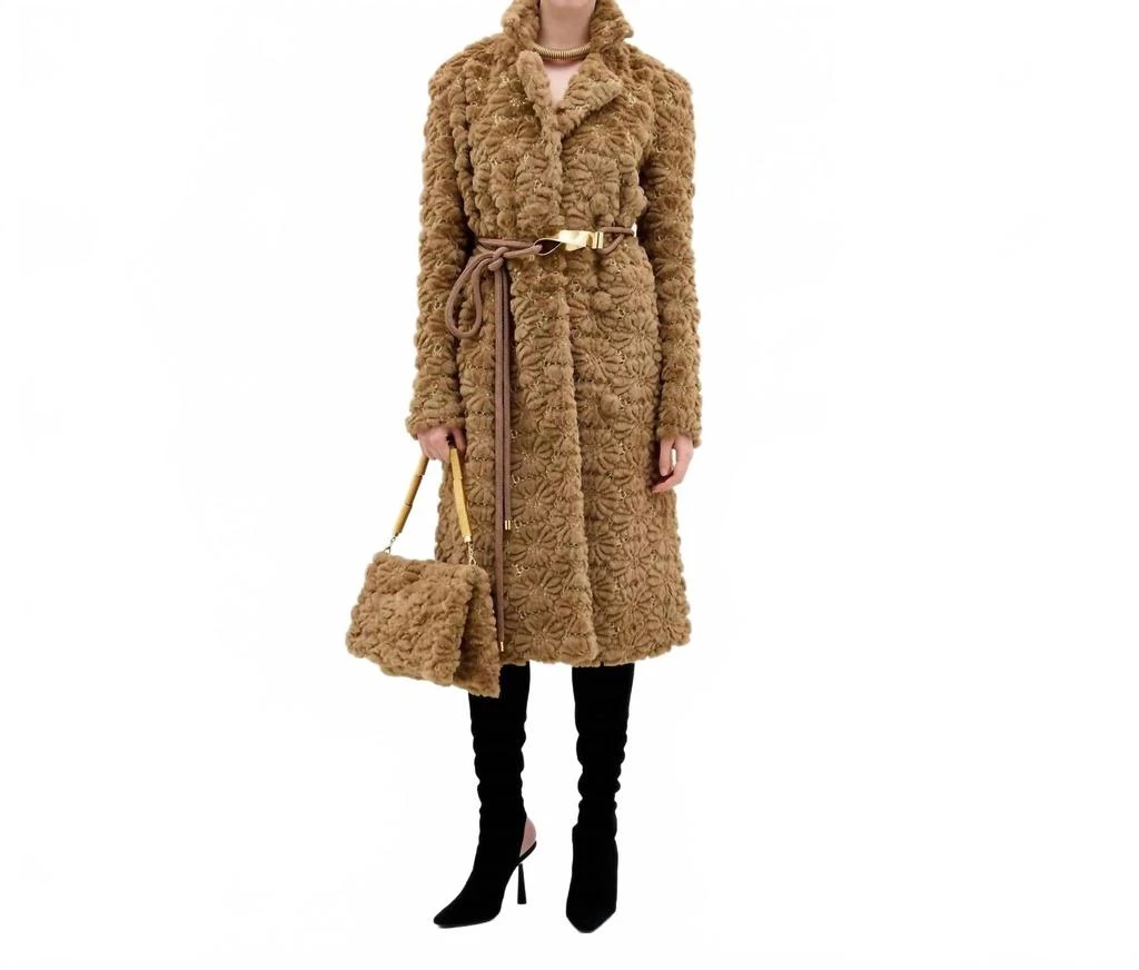 Silvia Tcherassi Emerson Oversized Trench Coat In Camel