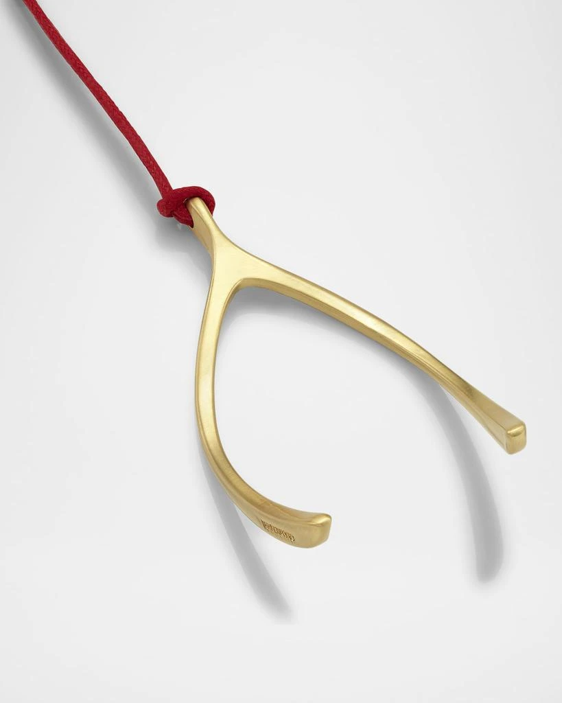 Waterford Crystal Golden Wishbone Christmas Ornament 3