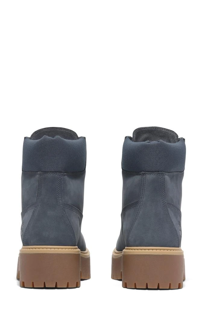 Timberland Women's Dark Blue Nubuck Stone Street 6inch Lace-Up Waterproof Boots 5