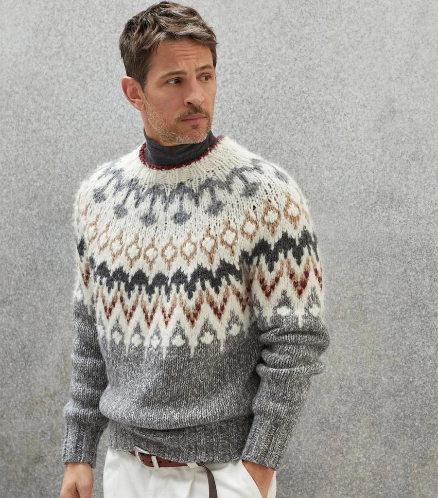Brunello Cucinelli Cashmere-Blend Opera Sweater 2