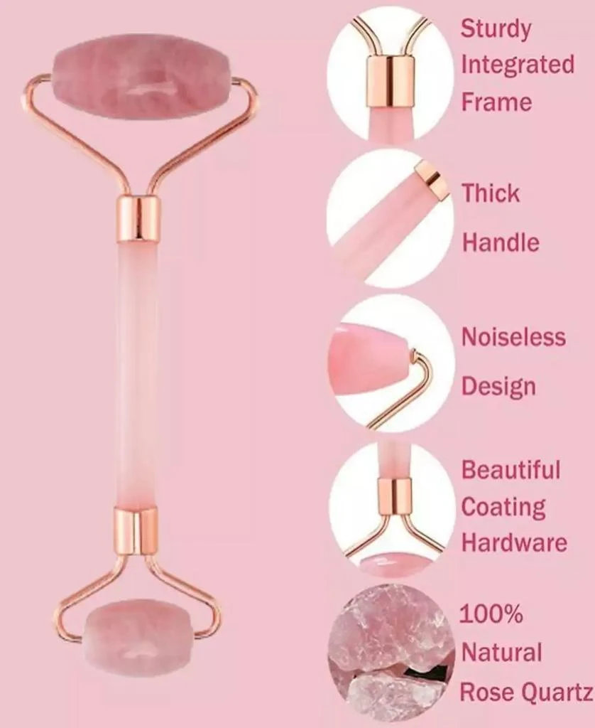 Lovery 2-Pc. Rose Quartz Facial Roller Gift Set 2