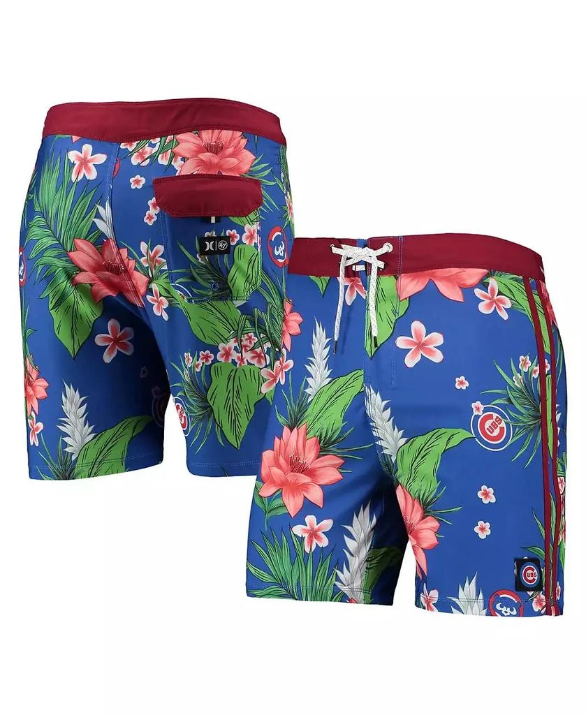 Hurley Men's x '47 Brand Royal Chicago Cubs Phantom Tailgate Swim Shorts 1