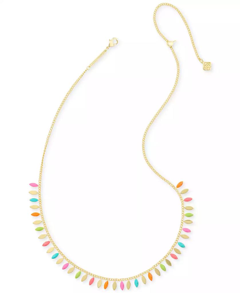 Kendra Scott 14k Gold-Plated Multicolor 19" Adjustable Statement Necklace