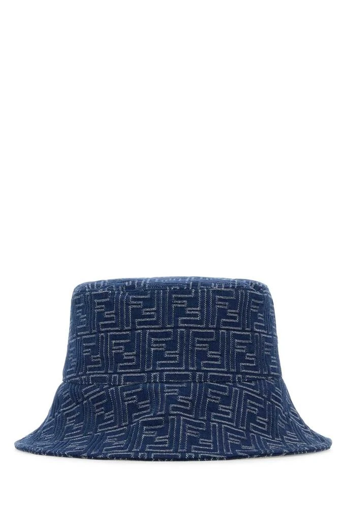 Fendi Fendi FF Jacquard Denim Bucket Hat 2